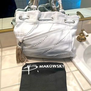 B. Makowsky large leather shoulder bag